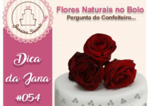 Flores Naturais em Bolos