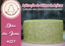 Aplicação do Glitter de Açúcar