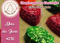 Efeito Chapiscado no Chocolate