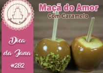 Maçã do Amor com Caramelo Toffe