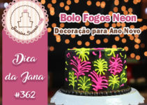 Bolo Fogos Neon